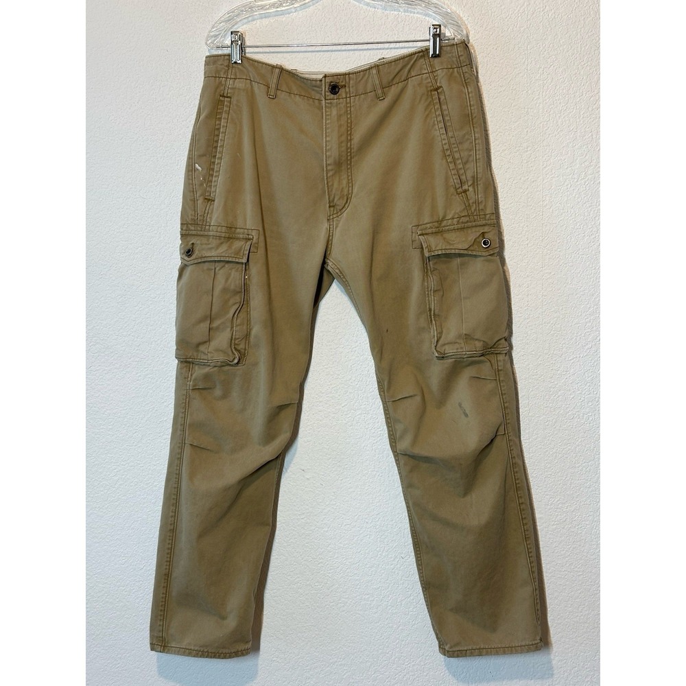 Levi's White Label Y2K Cargo Utility Pants 34x 32 Measure 35X28 Brown Grunge